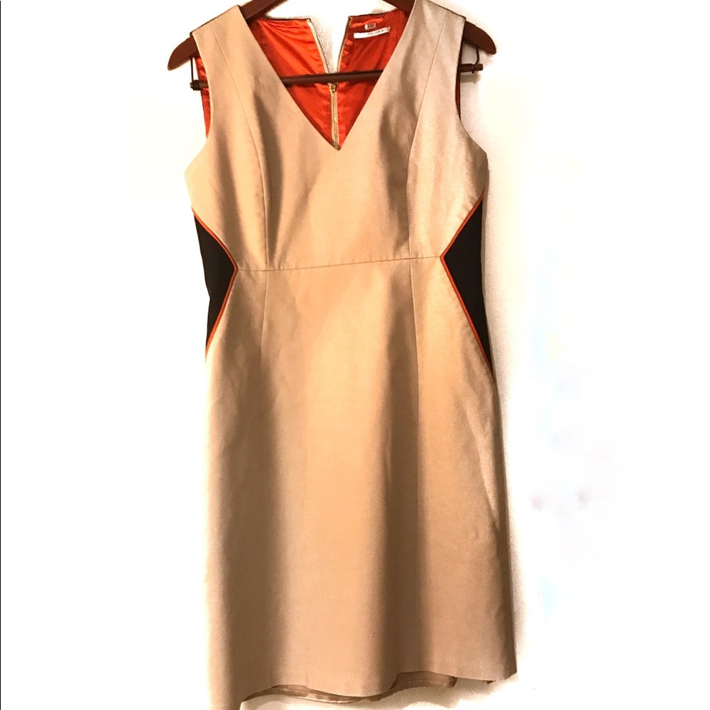 Tahari Khaki Dress (Size 8)